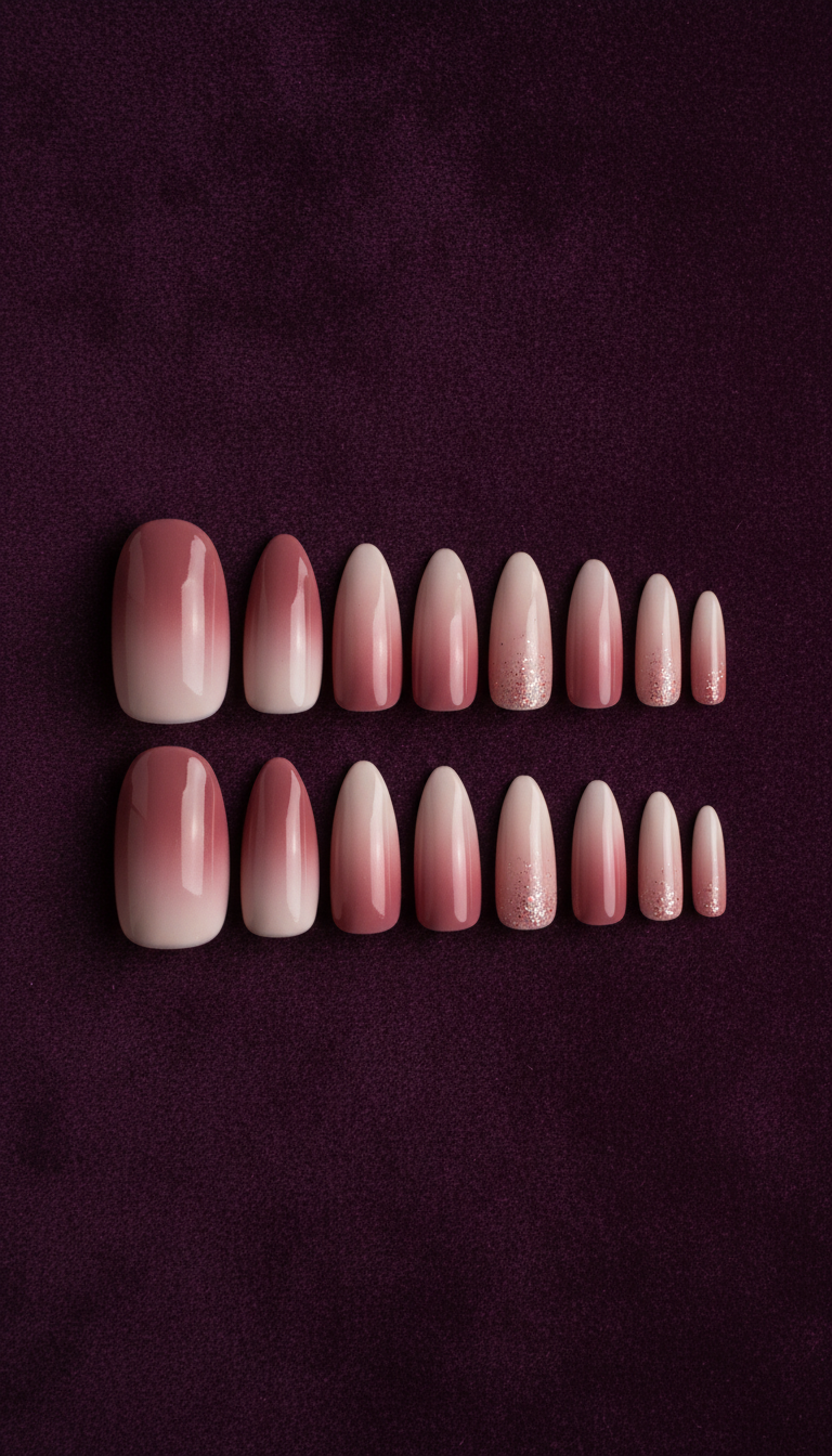 Blush Ombre Press-On Nail Set (Copy)