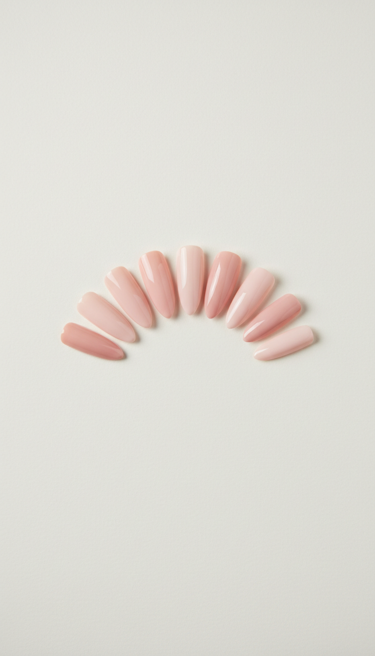 Porcelain Pink Almond Press-Ons