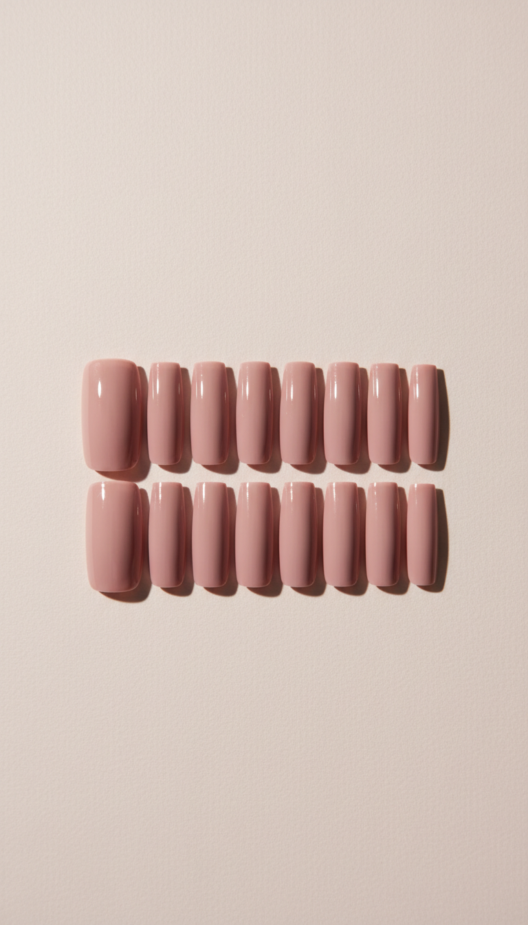 Dusty Rose Coffin Acrylic Set